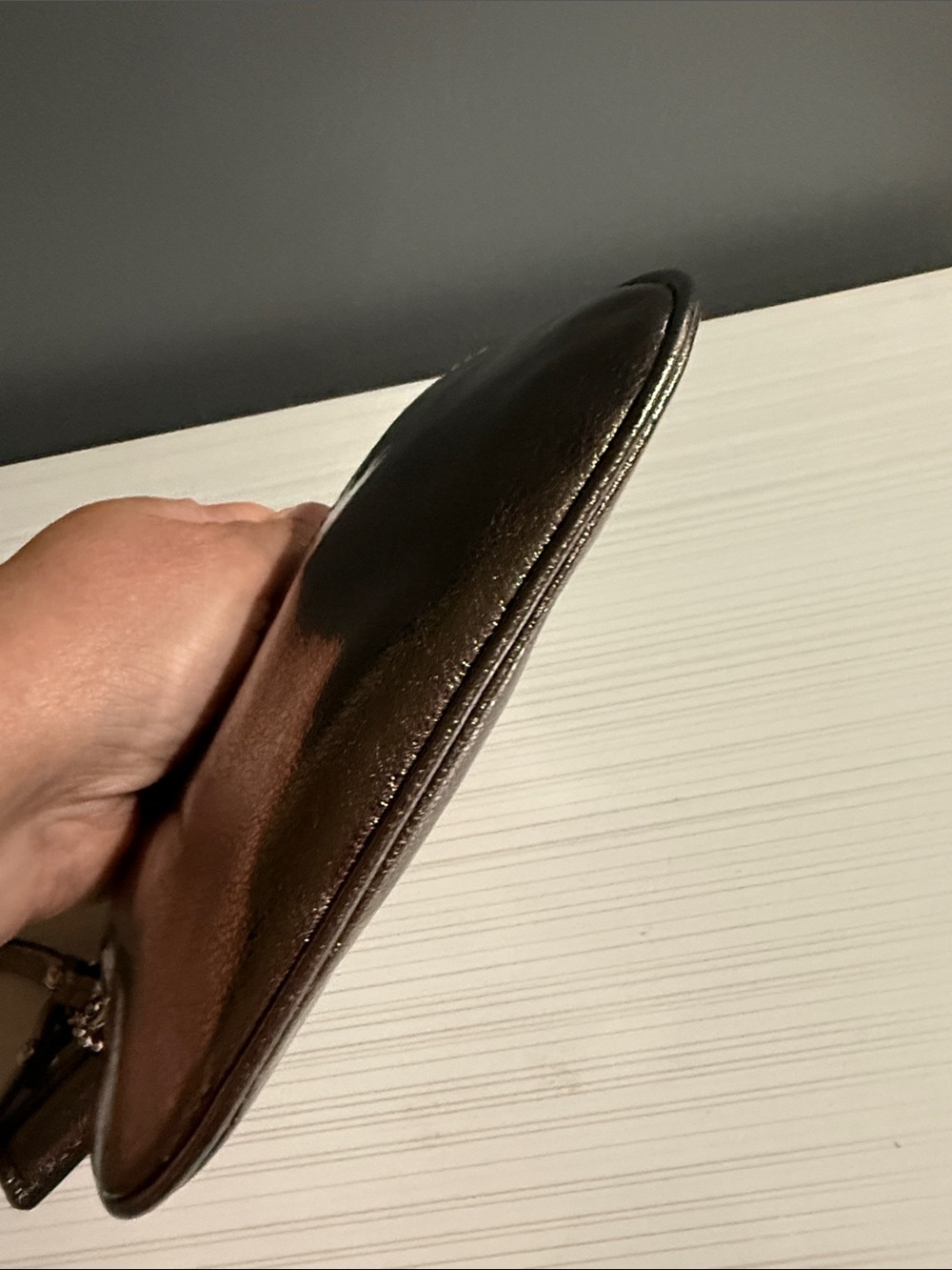 Coach mini zip wallet, metallic bronze - Picture 3 of 5